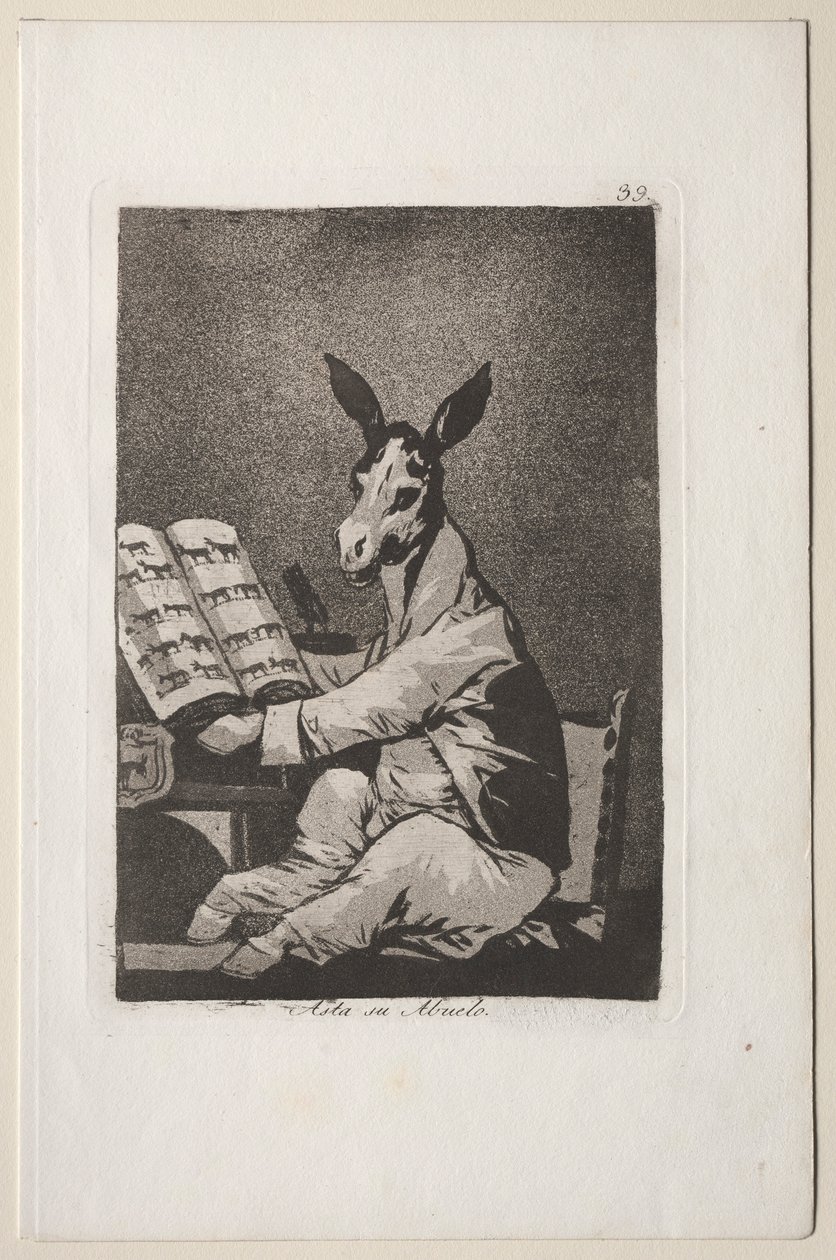 Caprichos: Ja niin oli hänen isoisänsä.. tekijältä Francisco de Goya