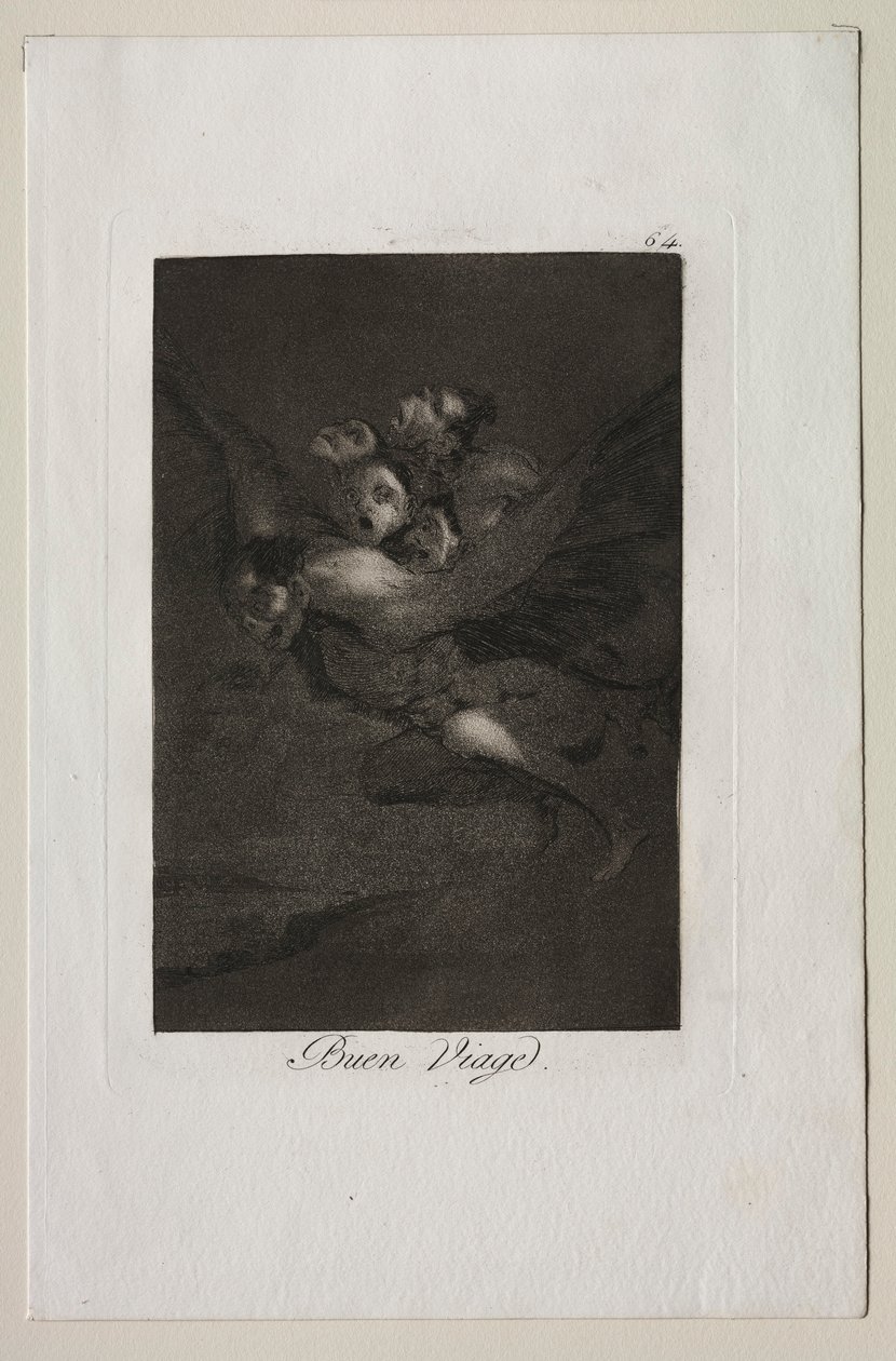 Caprichos: Hyvää matkaa!. tekijältä Francisco de Goya