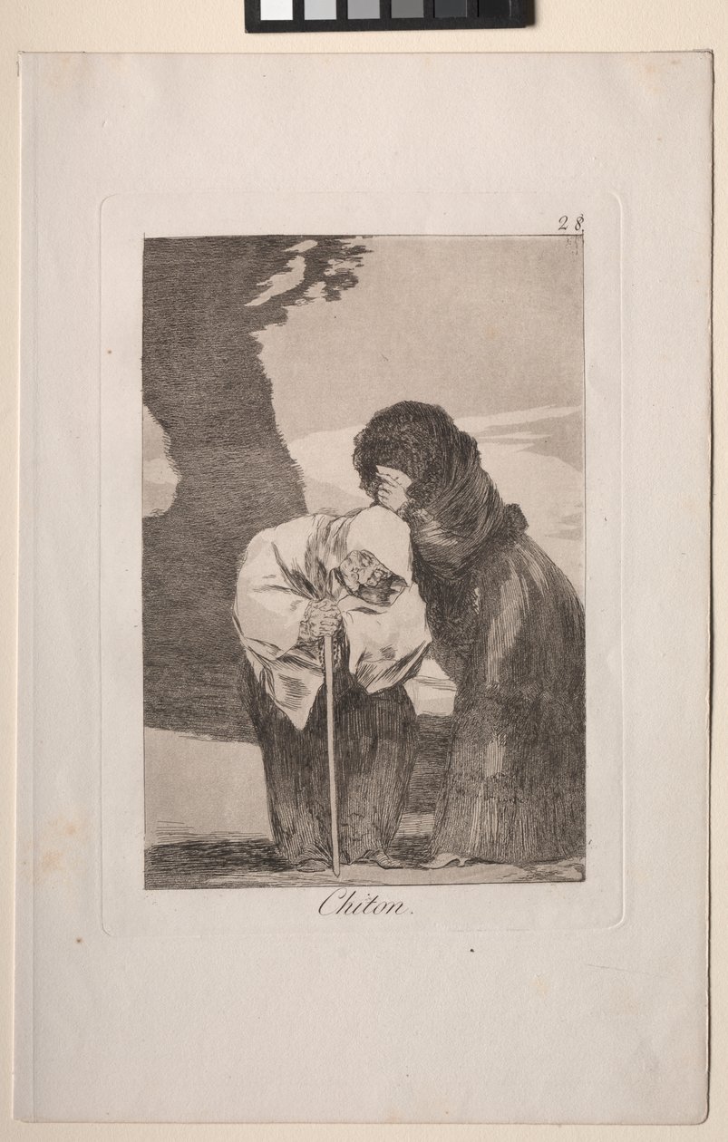 Caprichos: Hiljaa! tekijältä Francisco de Goya