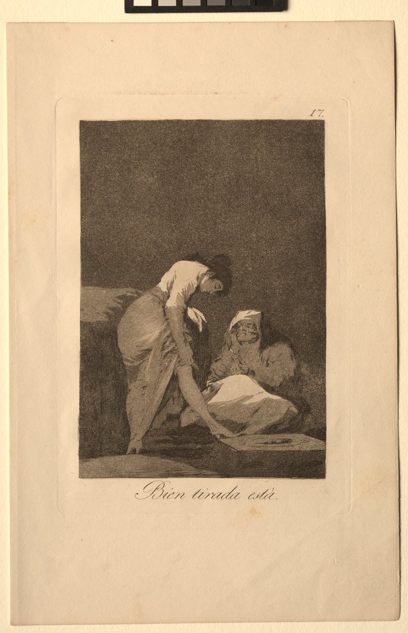 Caprichos: Se on kauniisti venytetty. tekijältä Francisco de Goya