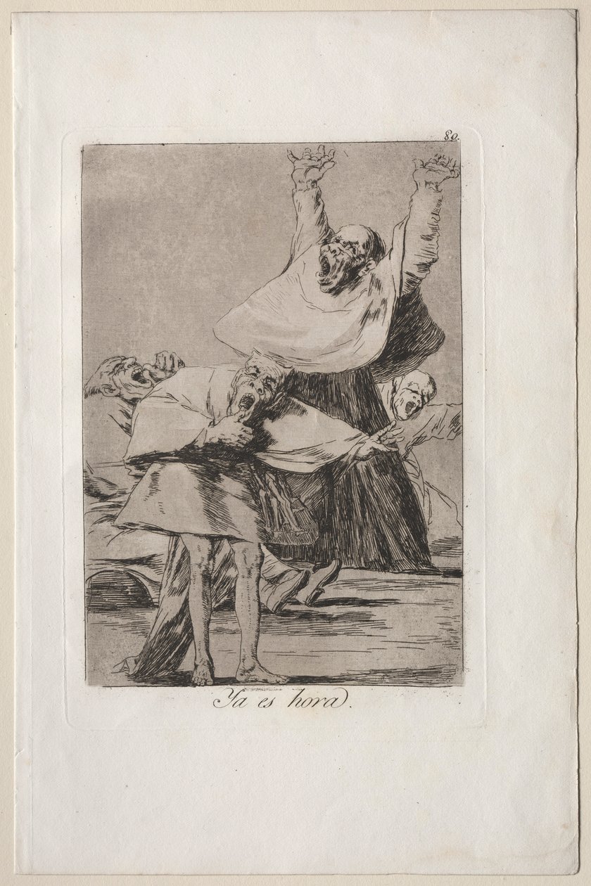 Caprichos: On aika. tekijältä Francisco de Goya