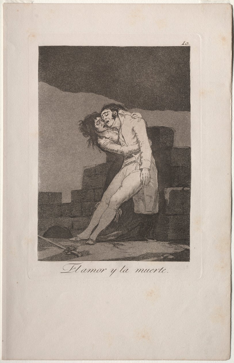 Caprichos: Rakkaus ja kuolema. tekijältä Francisco de Goya