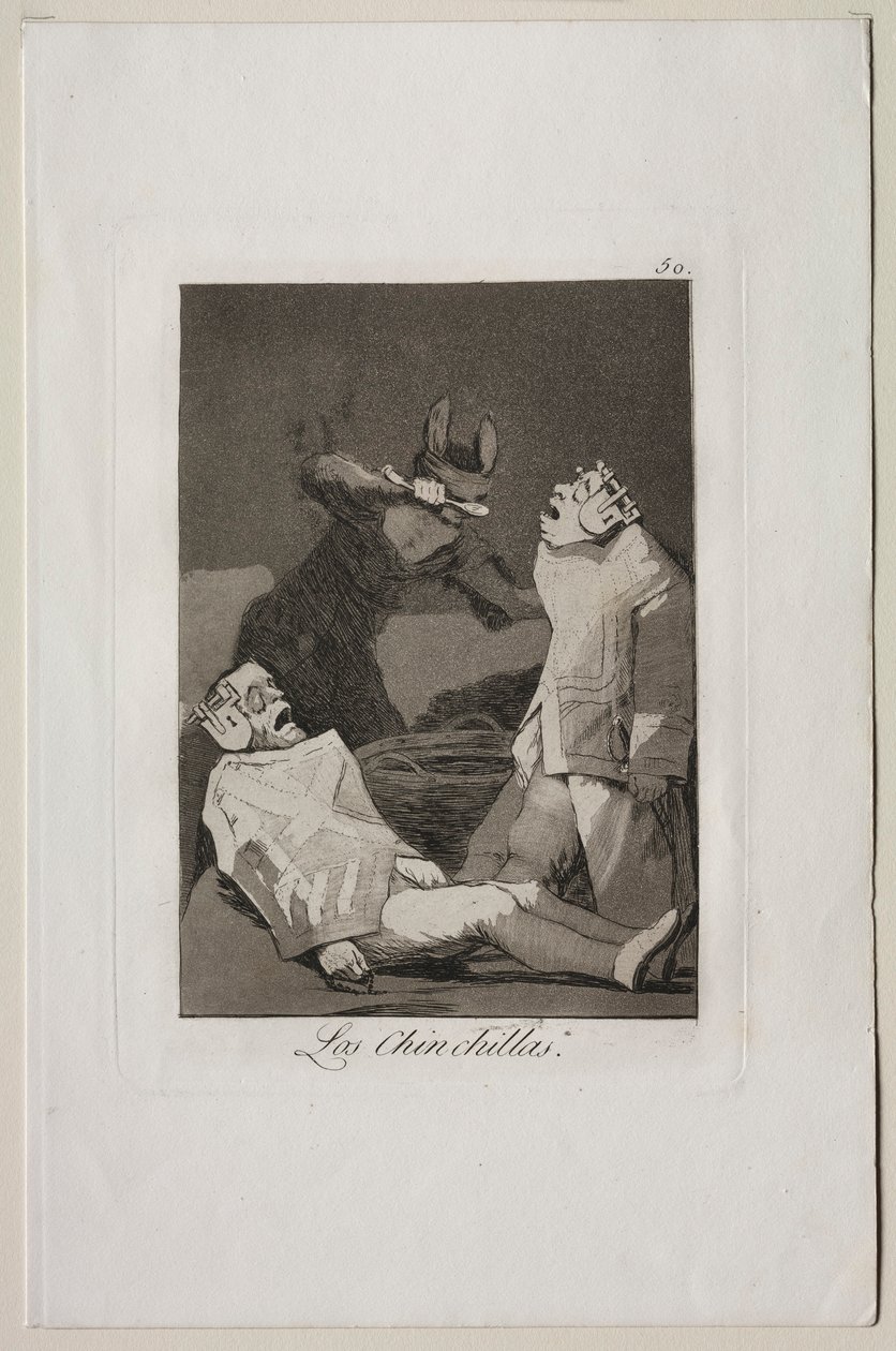 Caprichos: Chinchillat. tekijältä Francisco de Goya