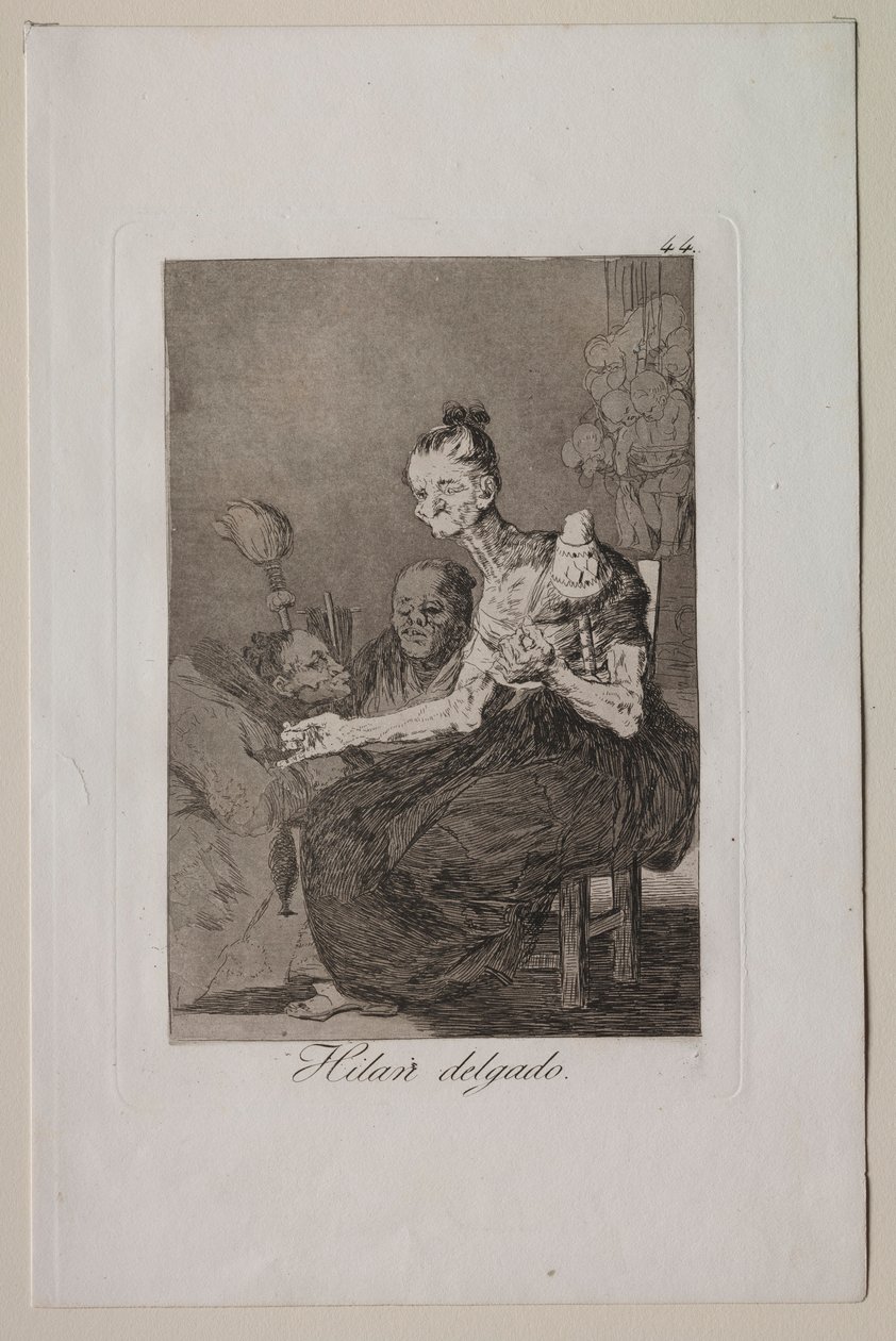 Caprichos: He pyörivät hienosti. tekijältä Francisco de Goya