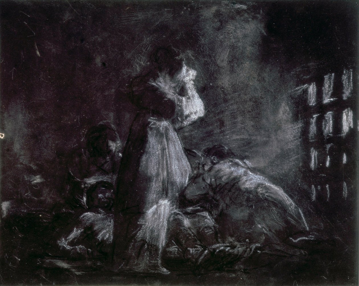 Vankilan sisätilat tekijältä Francisco de Goya
