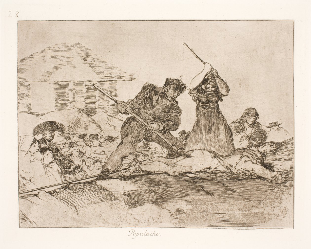 Väkijoukko (28) tekijältä Francisco de Goya