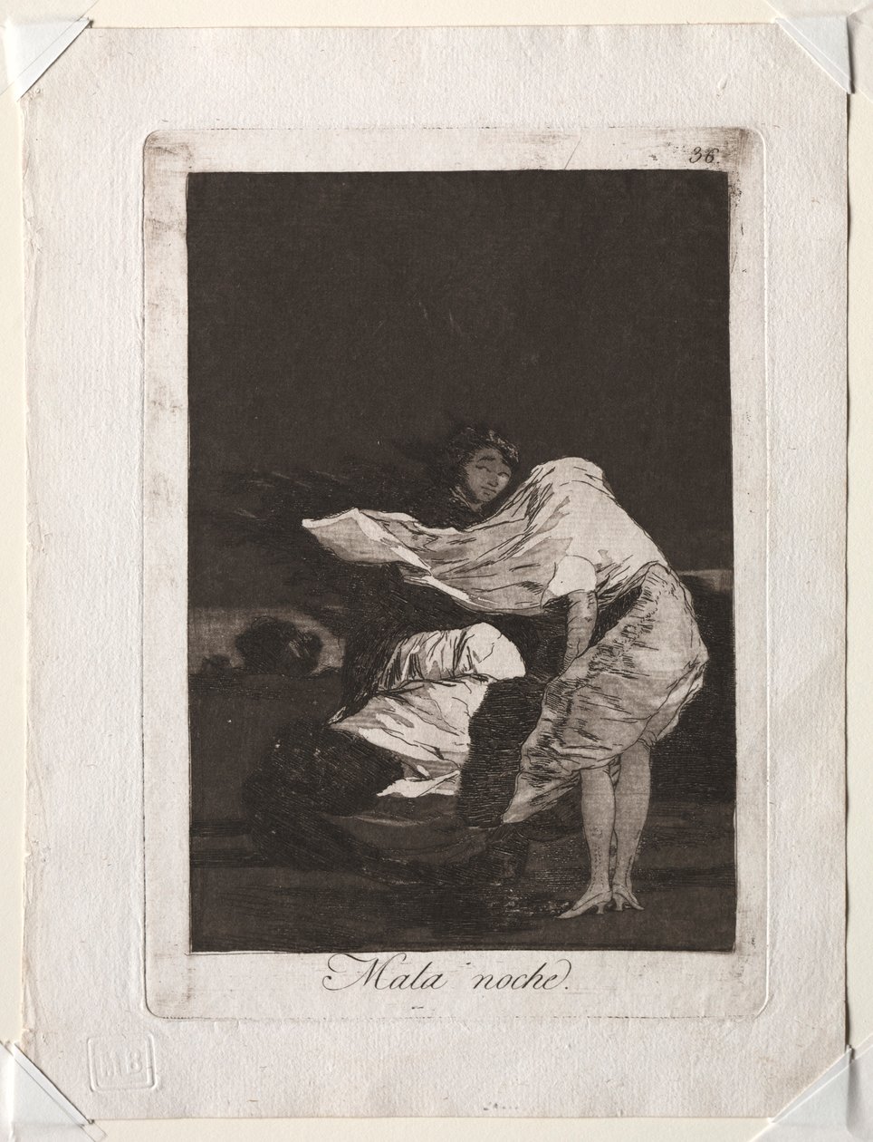 Caprichot: Huono yö, 1799. tekijältä Francisco de Goya