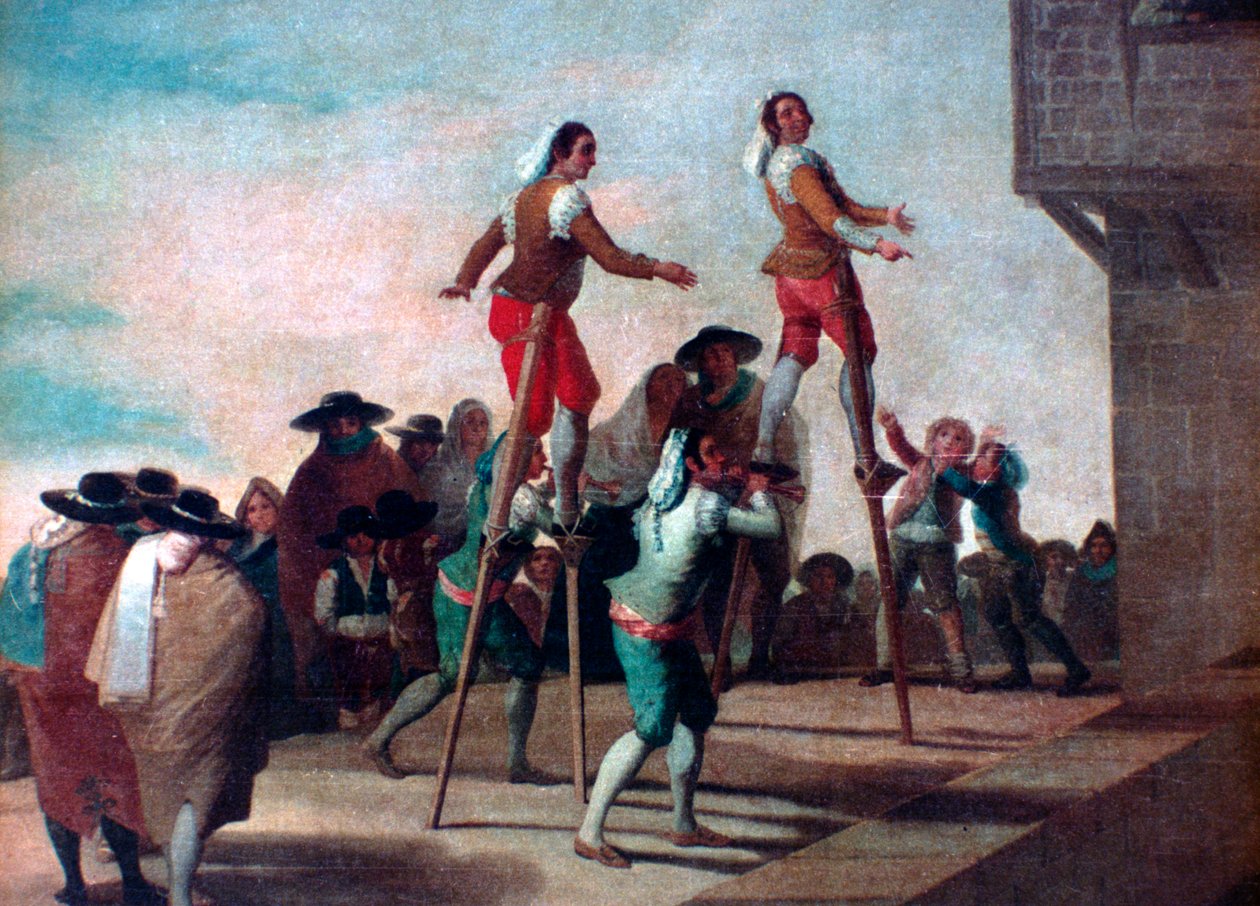 Puujalat, c1785 tekijältä Francisco de Goya