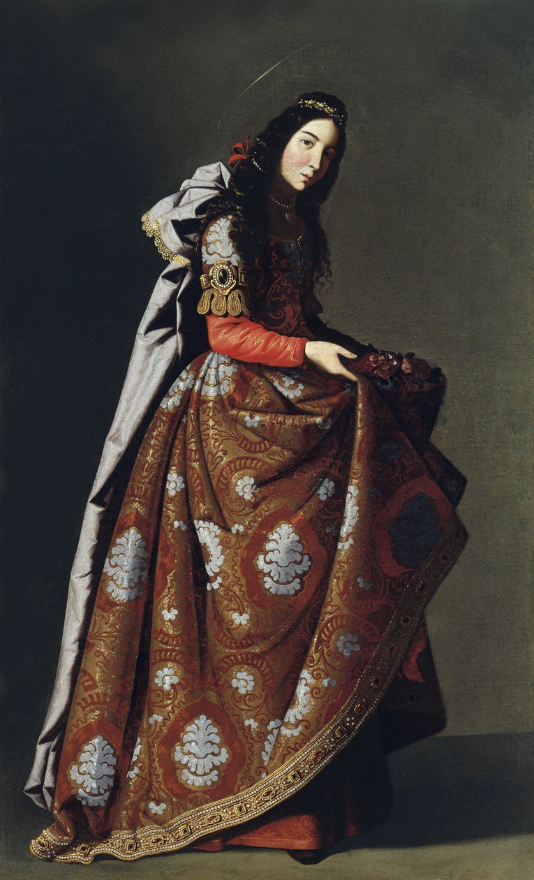 Pyhä Casilda Toledolainen, noin 1630-1634 tekijältä Francisco de Zurbaran