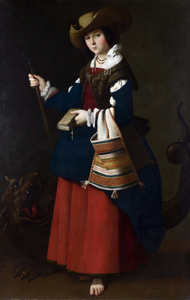 Pyhä Margareta, 1630-1634 tekijältä Francisco de Zurbaran