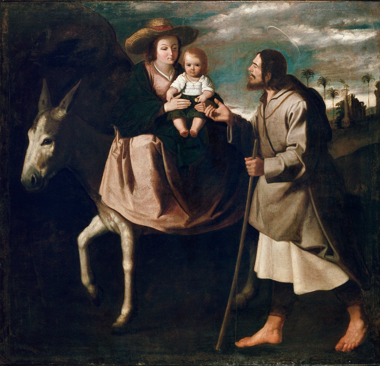 Lento Egyptiin 1630-luvun lopulla tekijältä Francisco de Zurbaran