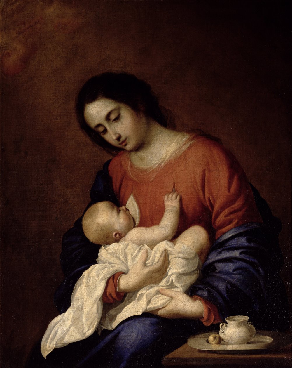 Neitsyt ja lapsi tekijältä Francisco de Zurbaran