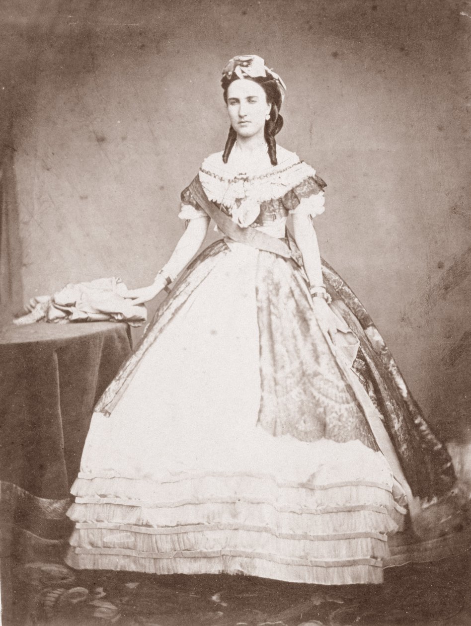 Charlotte Saxe-Cobourg-Gotha (1840-1927) Belgian prinsessa ja Meksikon keisarinna. tekijältä Francois Aubert