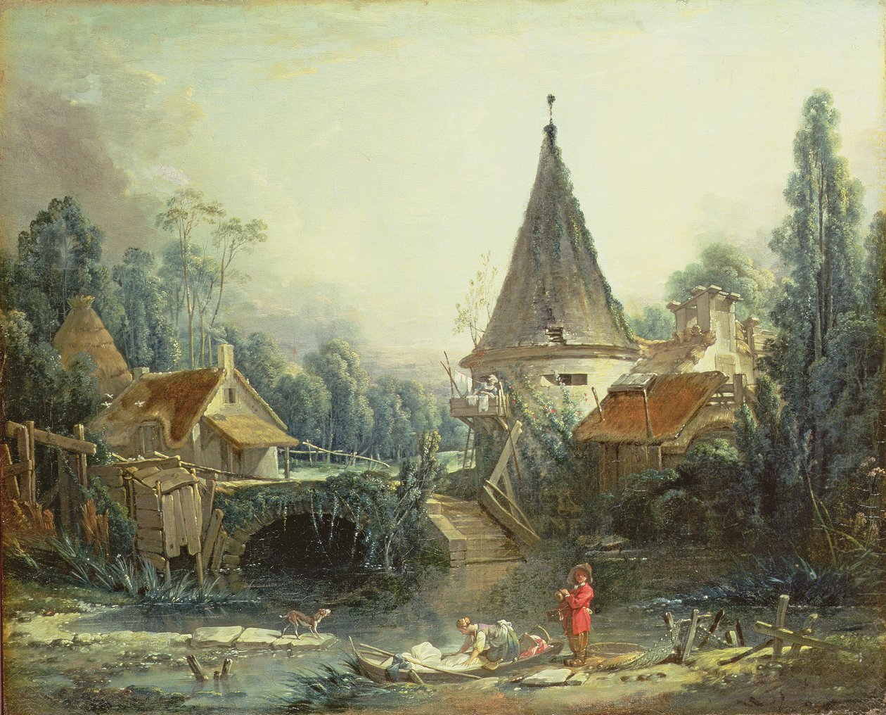 Maisema lähellä Beauvaisia, 1740-luvun alku tekijältä François Boucher