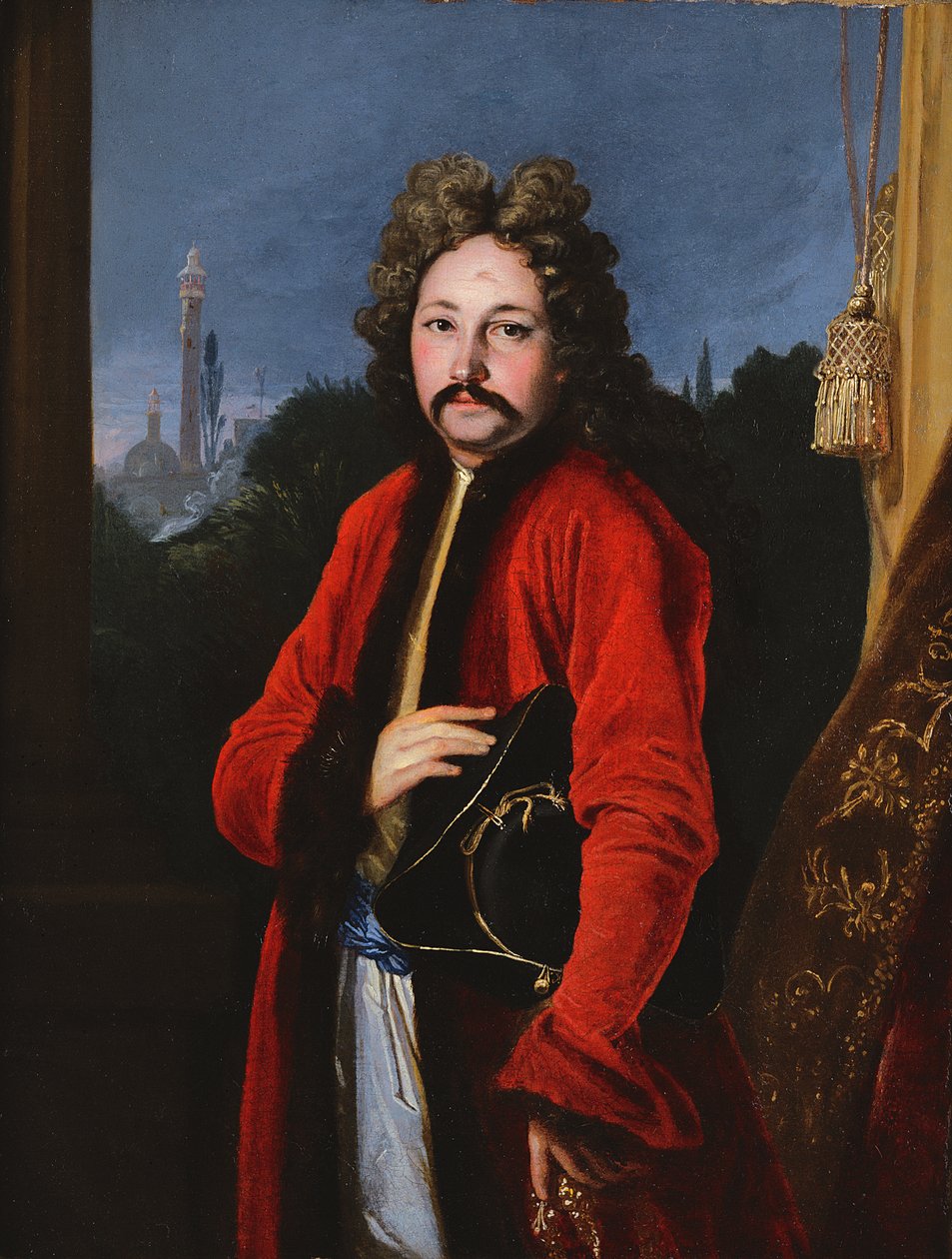 Sir John Chardinin (1643-1713) muotokuva, 1699. tekijältä Francois Riviere