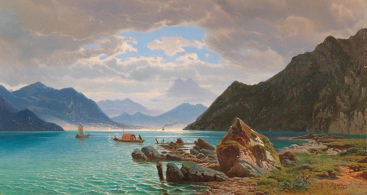 Lugano -järvi tekijältä Francois Roffiaen