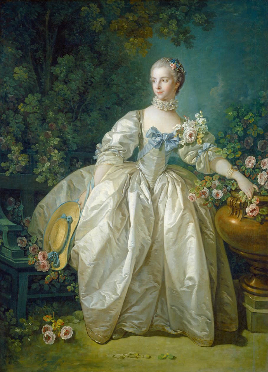 Madame Bergeret, c. 1766 (öljy kankaalle) tekijältä François Boucher