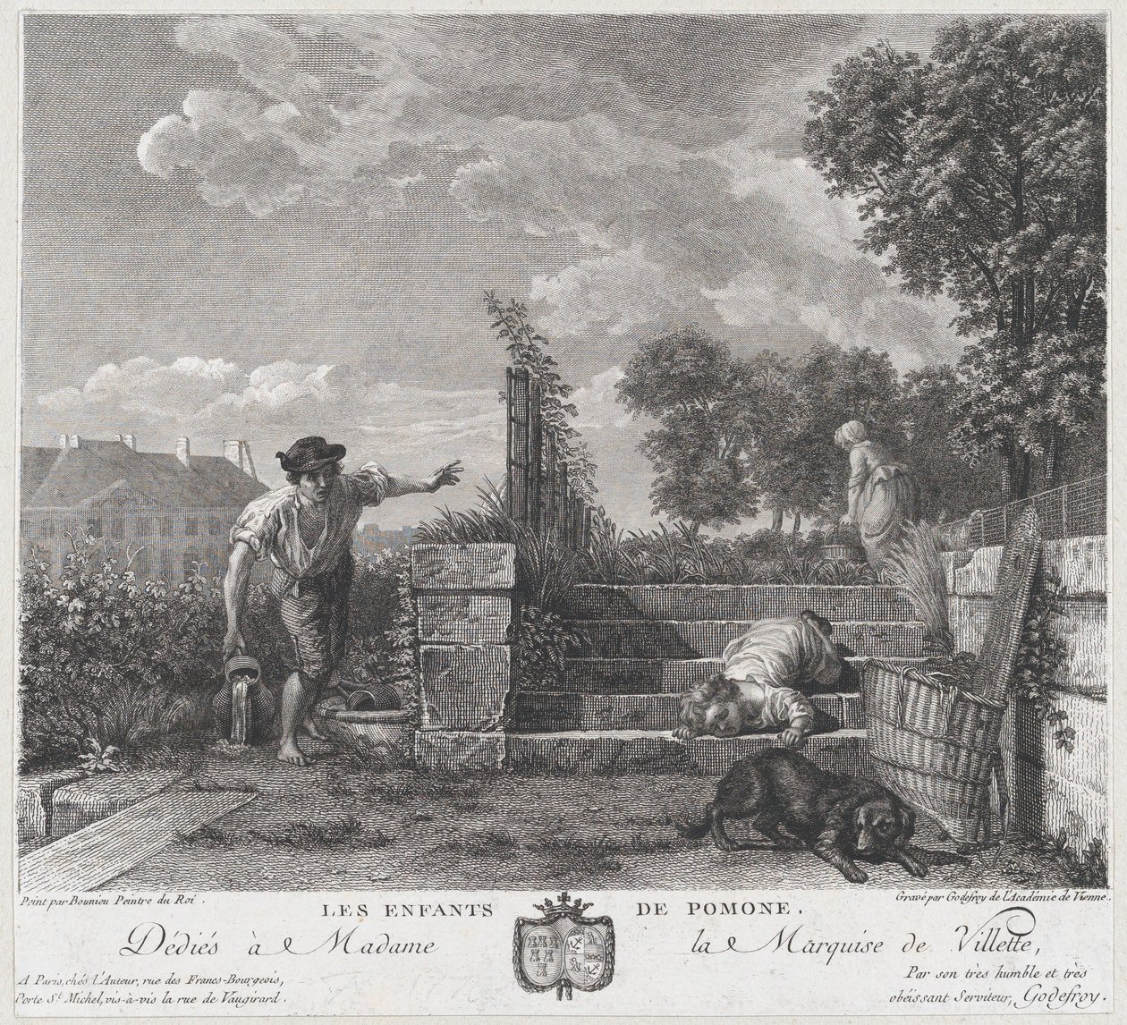 Pomonan lapset, 1778. tekijältä Francois Godefroy