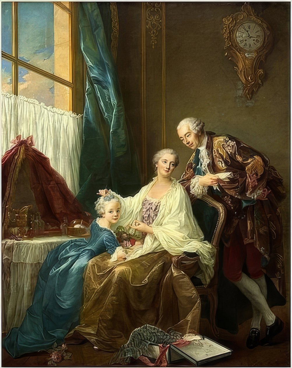 Perhekuva. 1756 tekijältä Francois Hubert Drouais