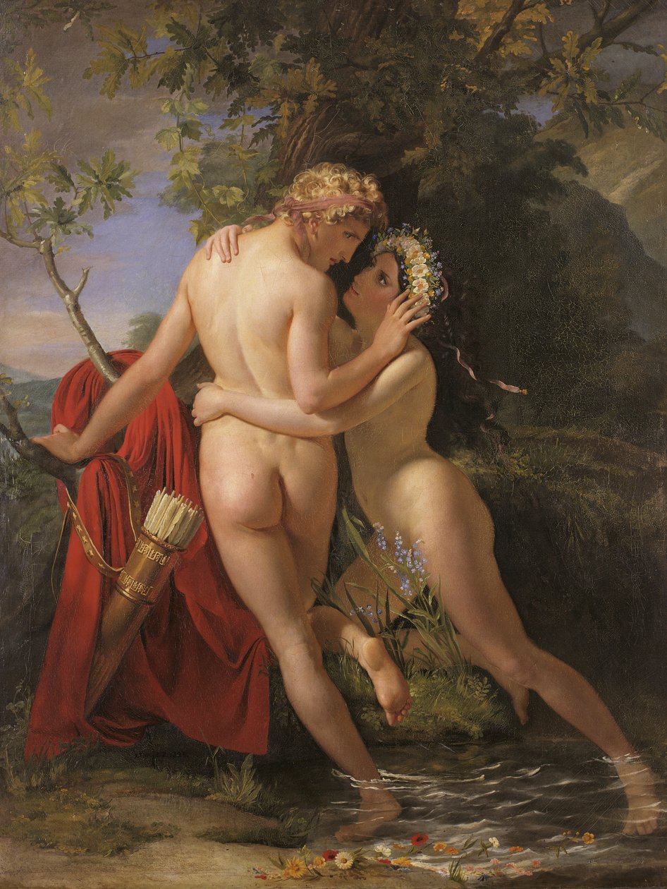 Nymfi Salmacis ja Hermaphroditus tekijältä François Joseph Navez
