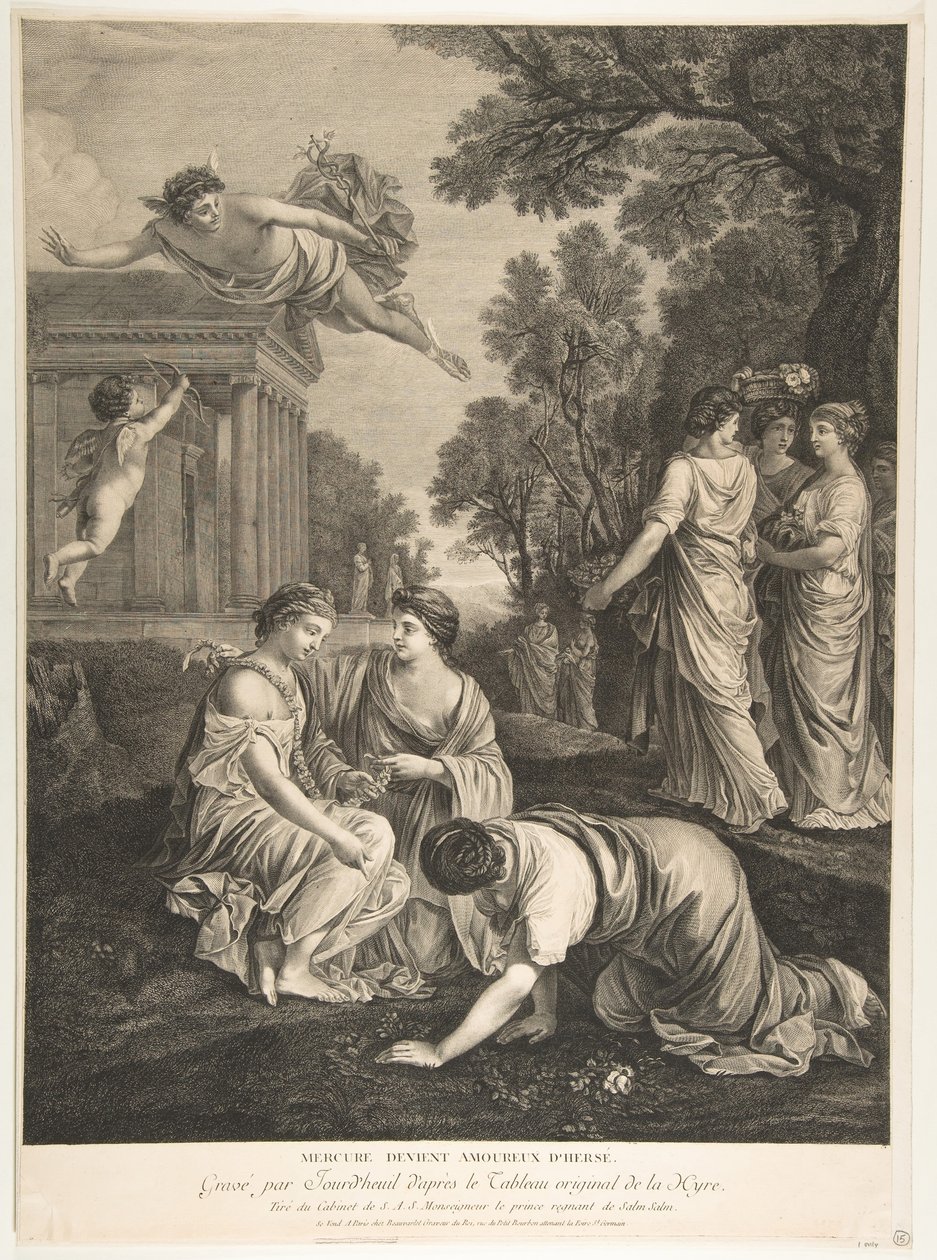 Mercury ja Herse.n.d. tekijältä Francois Jourd