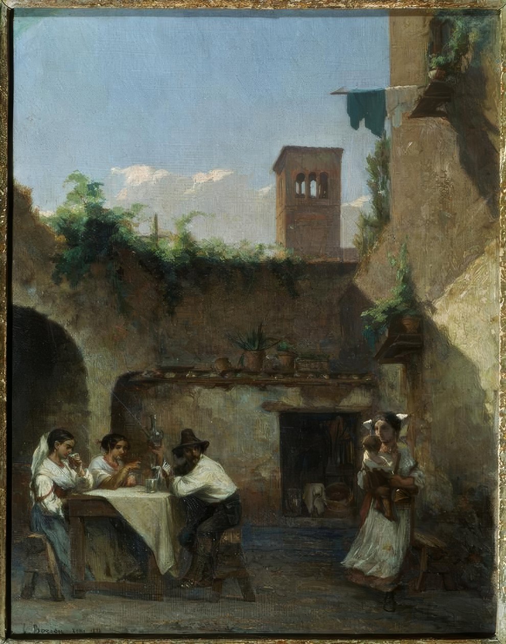Rooma, taverna tekijältä Francois Louis David Bocion