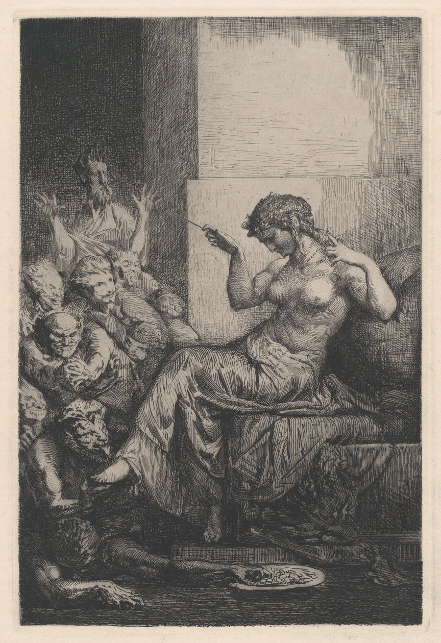 Allegorie, 1800-luku. tekijältä Francois Nicolas Chifflart