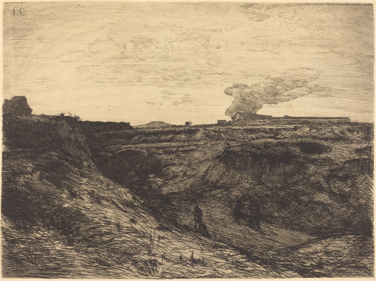 Louhos lähellä Montmartrea tekijältä Francois Nicolas Chifflart