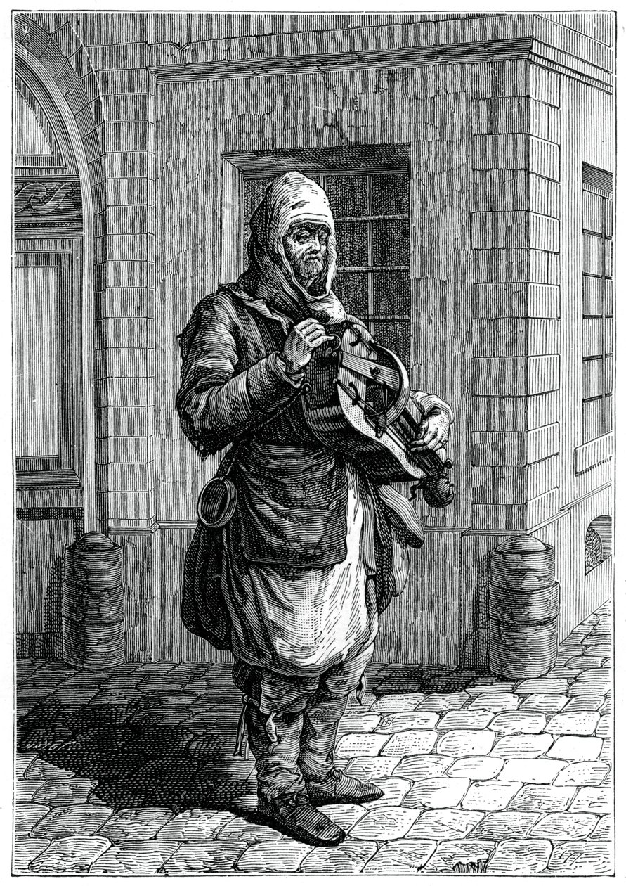 Matkustava muusikko, 1885. tekijältä Francois Robert Ingouf