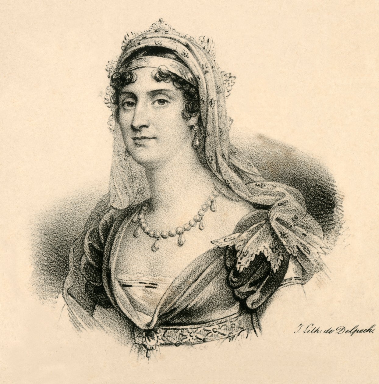 Elisa. Toscanan suurherttuatar, 1777-1820, c1830. tekijältä Francois Seraphin Delpech