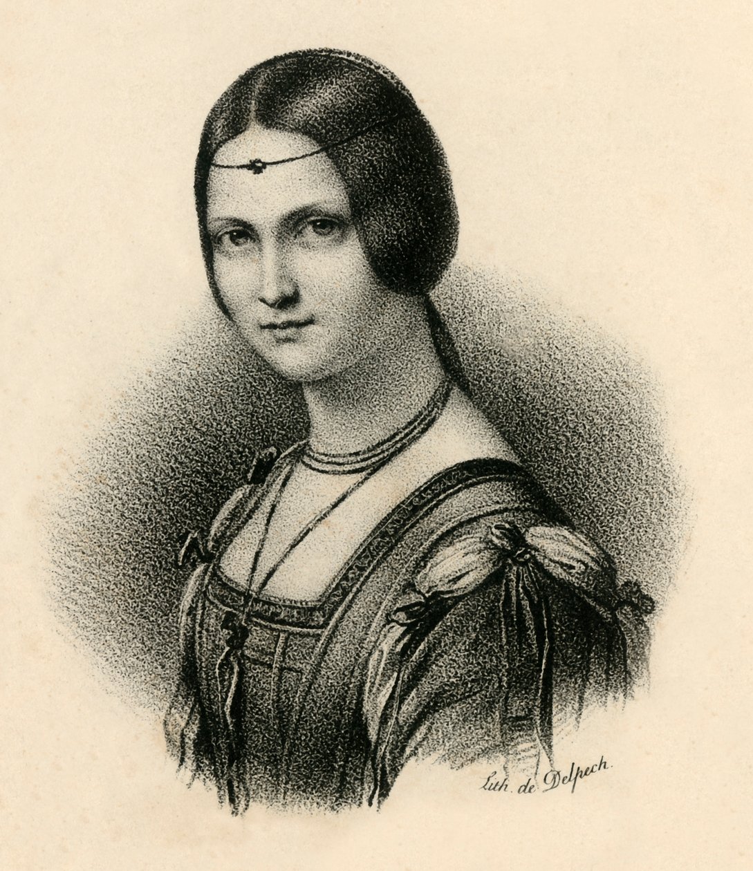 La Belle Feronnaire, 1830. tekijältä Francois Seraphin Delpech