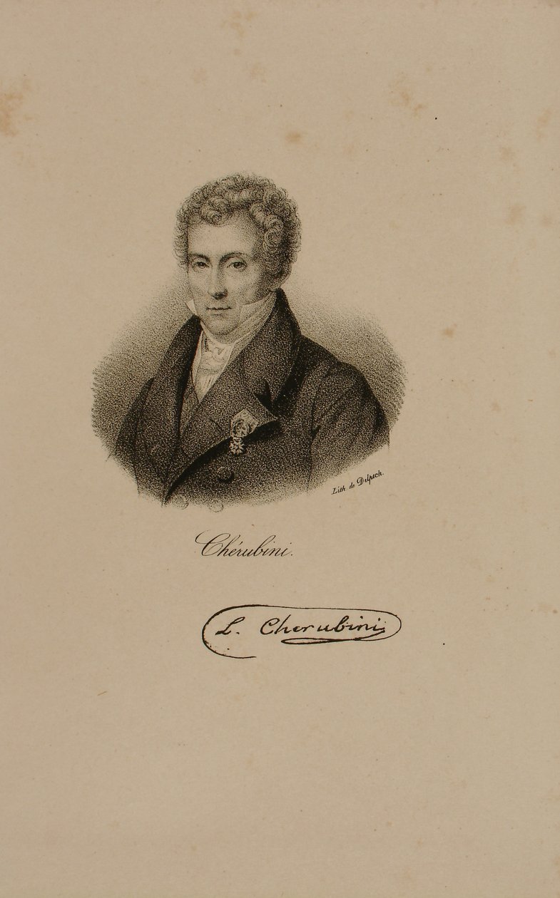 Luigi Cherubini (1760-1842) tekijältä Francois Seraphin Delpech