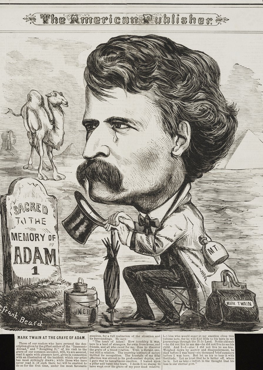 The American Publisher , pub. 1872 (litografia) tekijältä Frank Beard