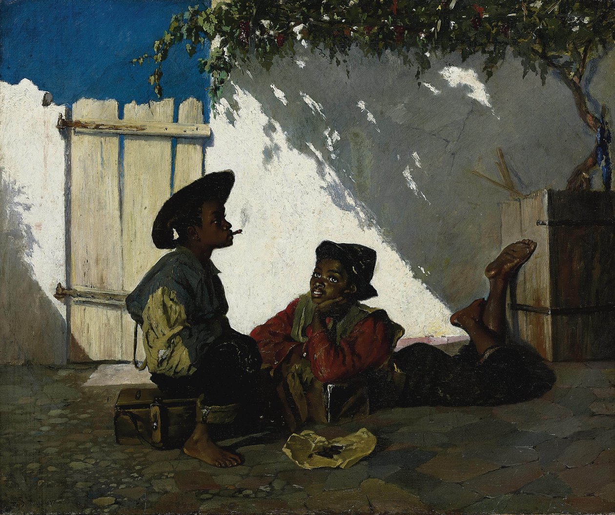 Italialainen:  Dolce far niente tekijältä Frank Buchser