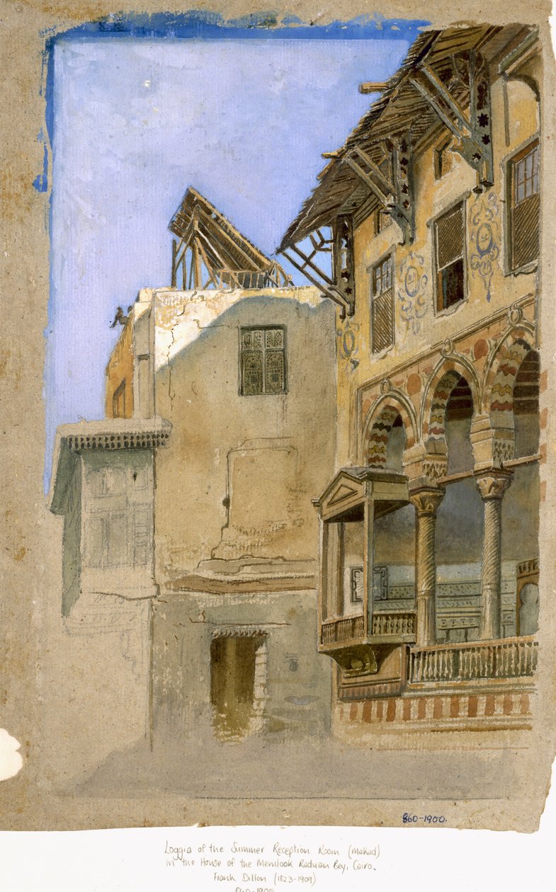 Memlook Radnau beyn talo, Kairo, 1870. tekijältä Frank Dillon