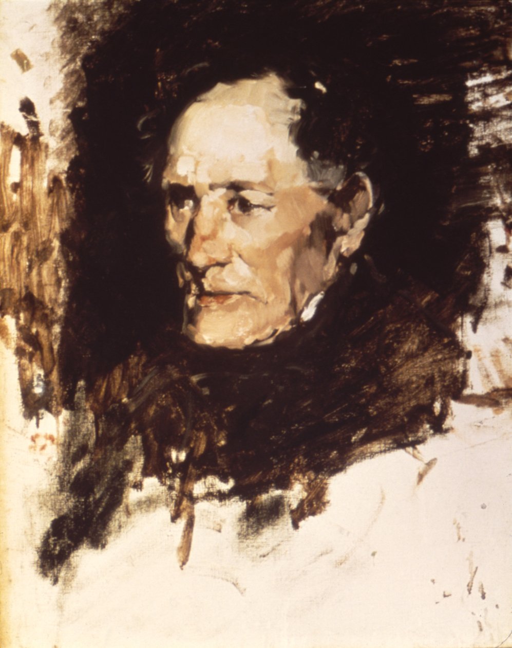 Vanhan miehen pää, n. 1877-1879. tekijältä Frank Duveneck