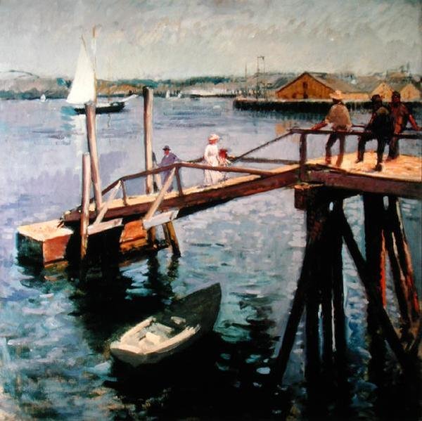 Jyrkkä ramppi (öljy kankaalle) tekijältä Frank Duveneck