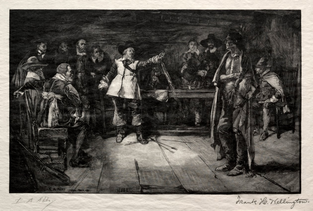 Miles Standishs Challenge, 1887. tekijältä Frank H. Wellington