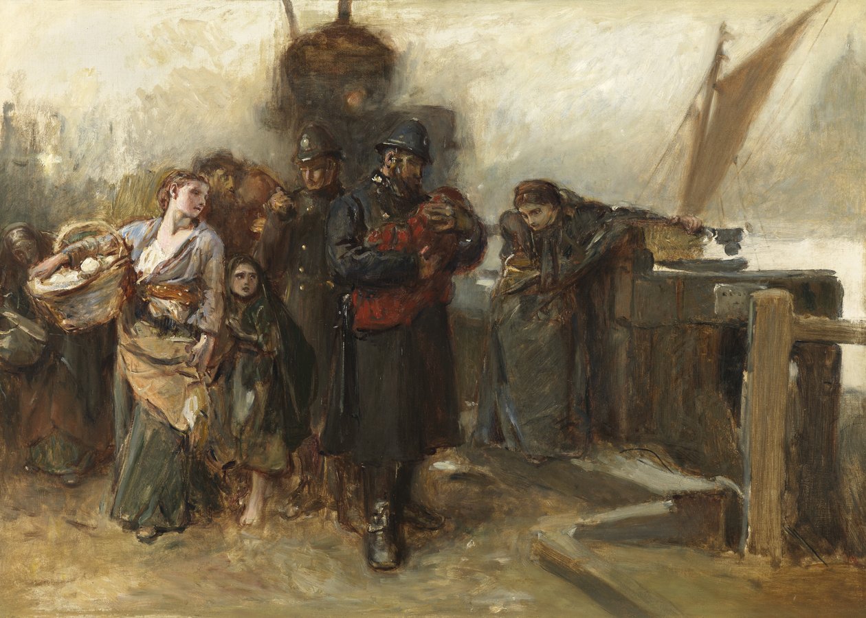 Study for Deserted - a Foundling tekijältä Frank Holl