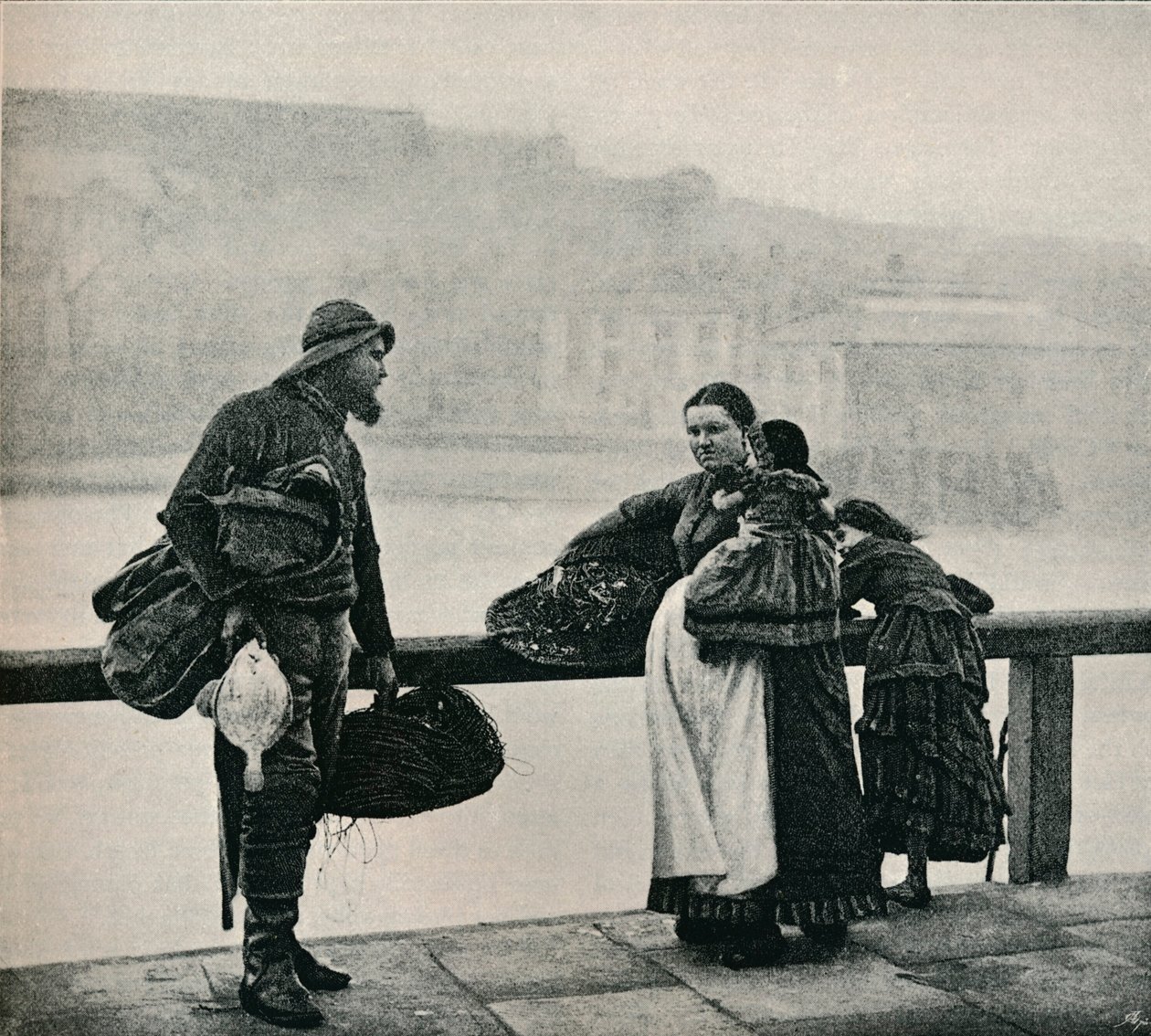 Fisher people, Whitby, c1890 tekijältä Frank Meadow Sutcliffe