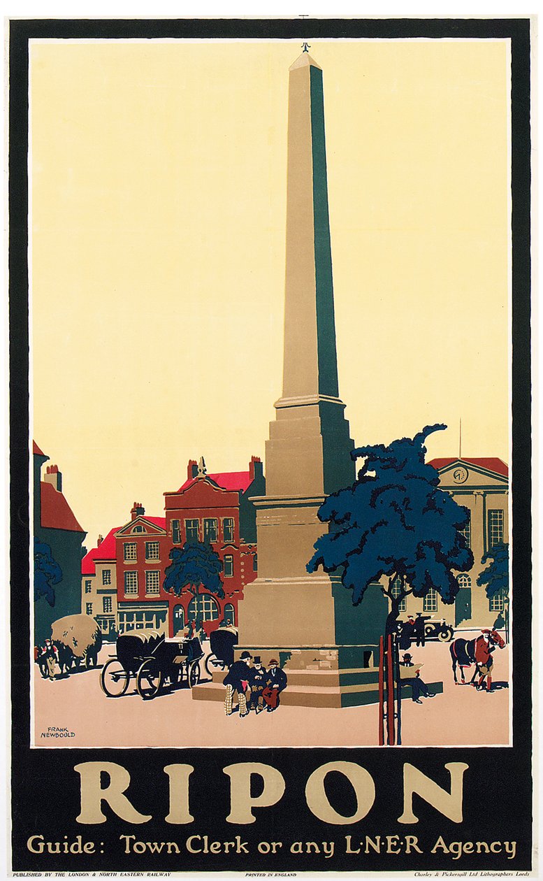 "Ripon", n. 1930 (väri litho) tekijältä Frank Newbould