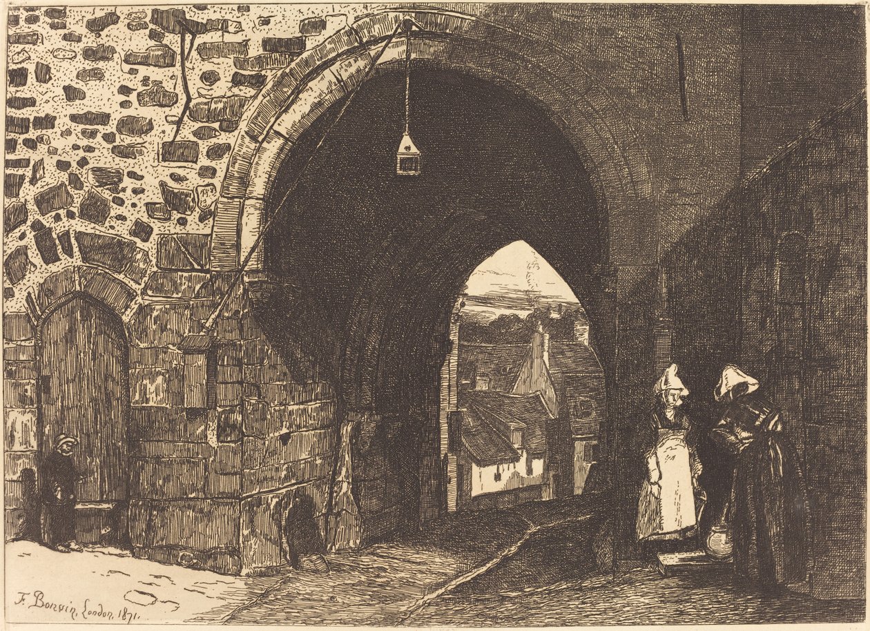 Porte de St Malo Dinanissa tekijältä François Bonvin