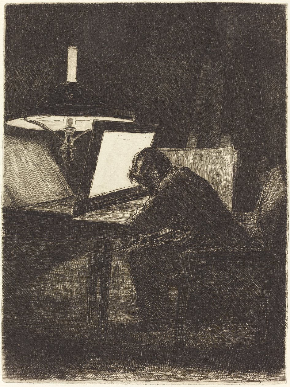 Printmaker tekijältä François Bonvin
