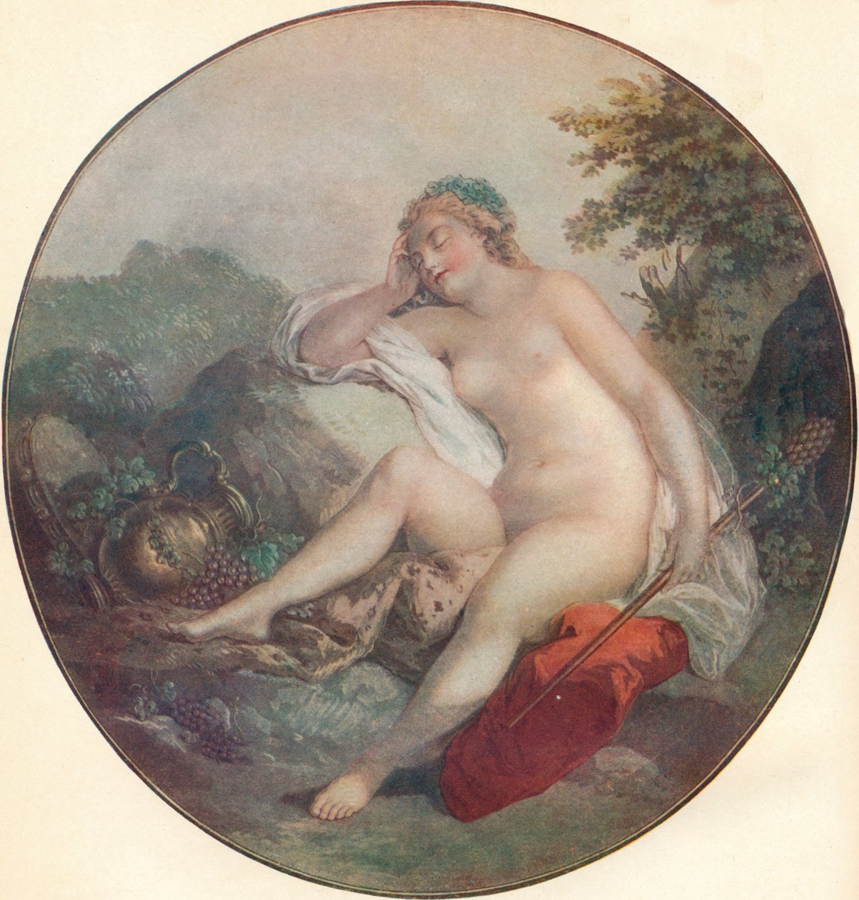 Bacchante, 1700-luku tekijältä François Boucher