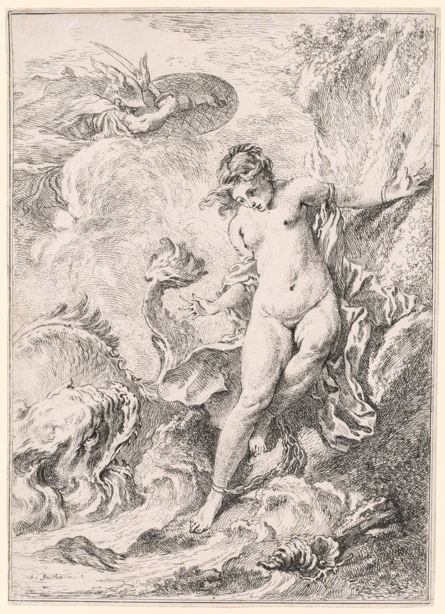 Andromeda Andromède, 1734. tekijältä François Boucher