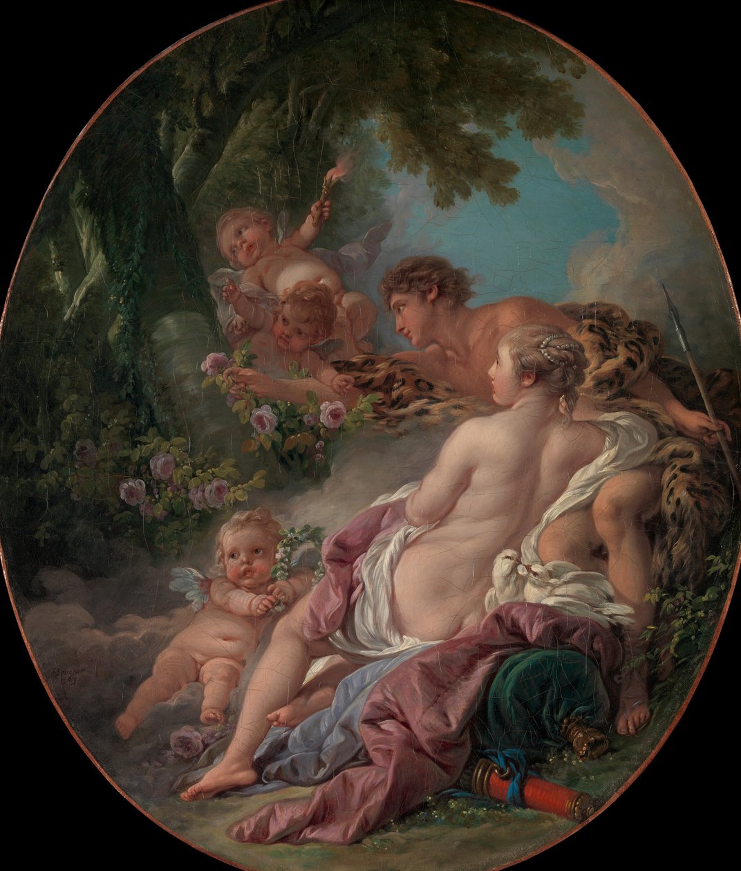 Angelica ja Medoro, 1763. tekijältä François Boucher