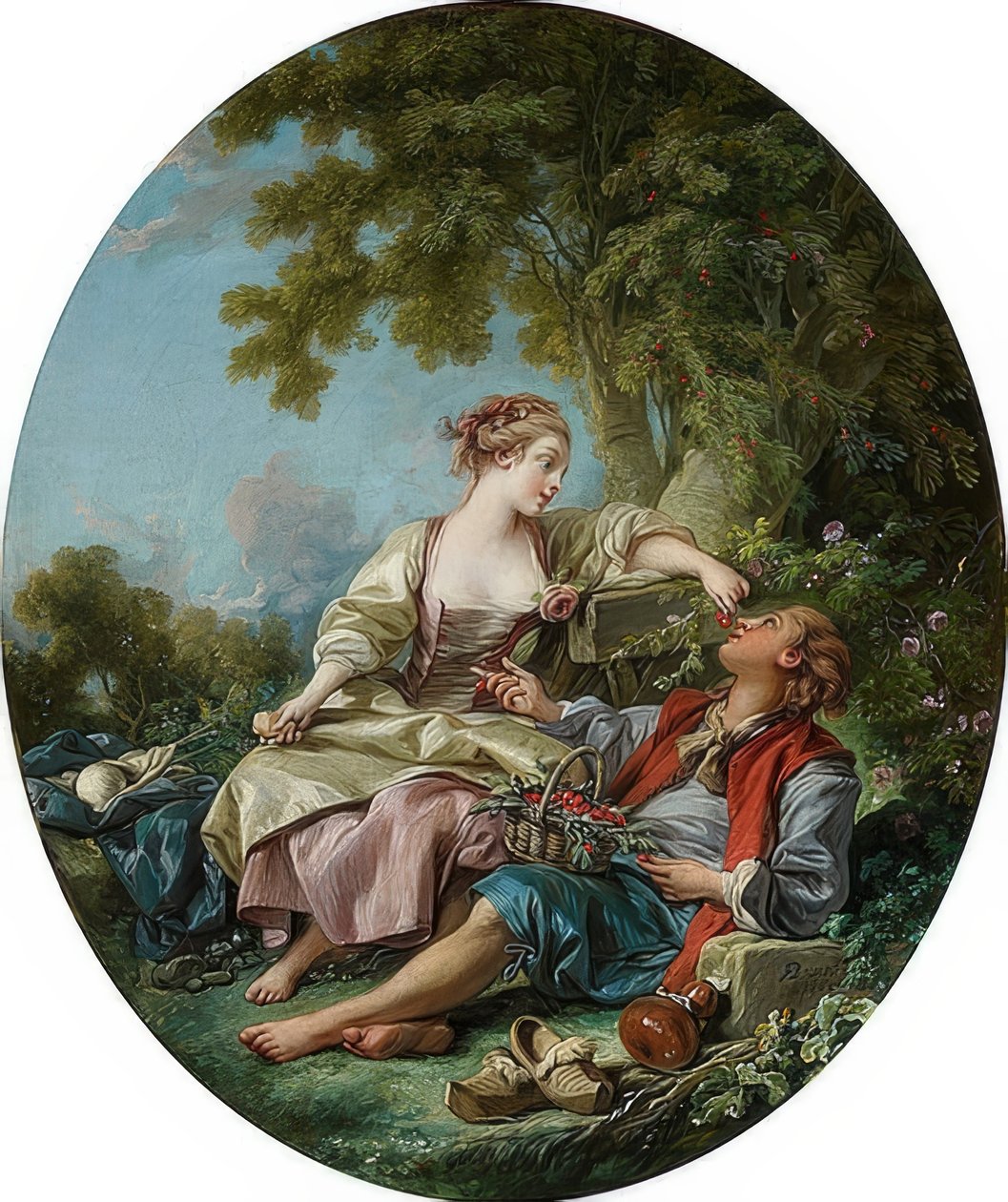 Puiset kengät (Les Sabots). 1768 tekijältä François Boucher