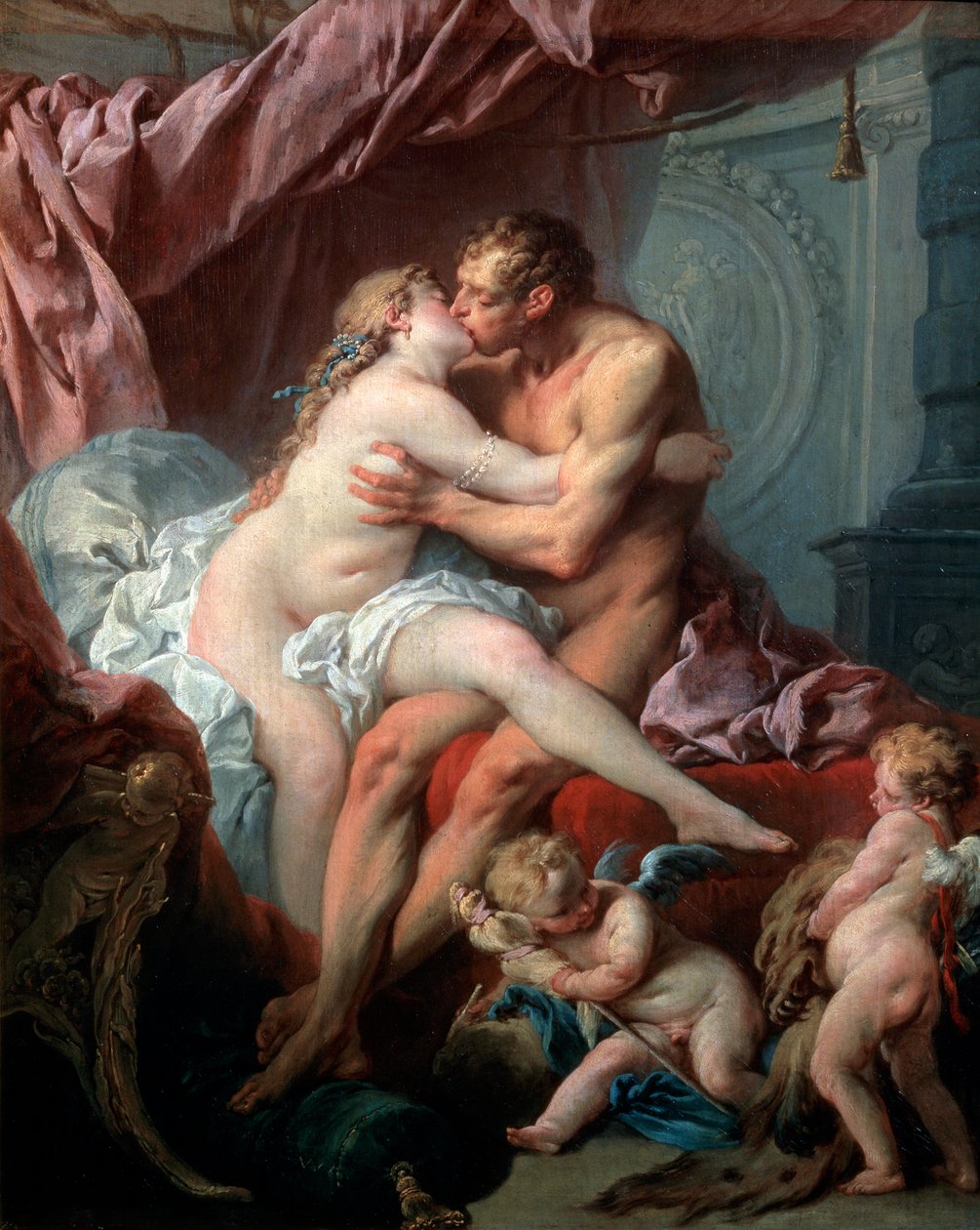 Herakles ja Omphale, 1700-luku. tekijältä François Boucher