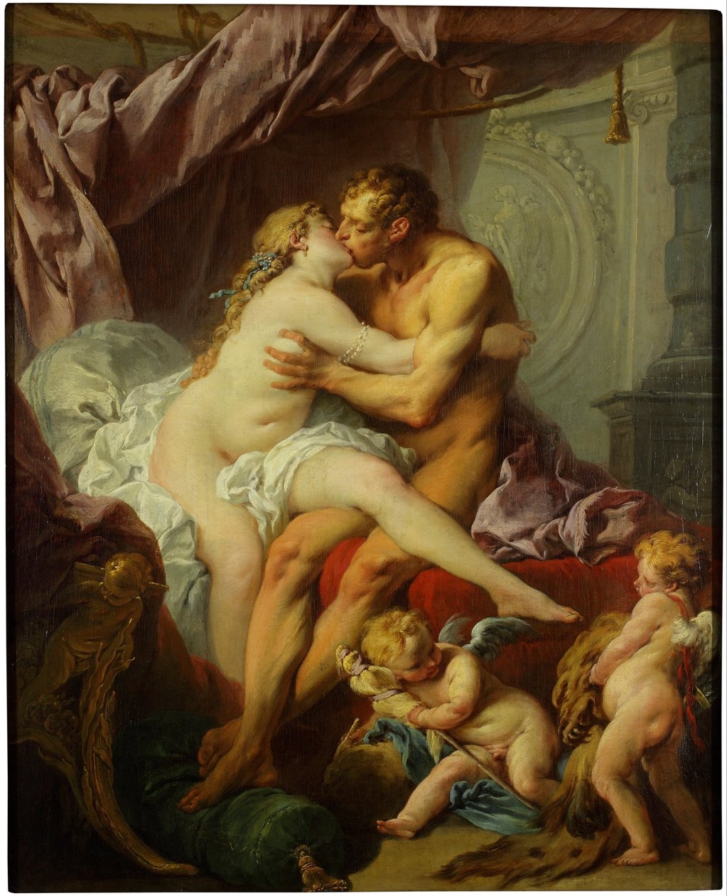 Hercules ja Omphale tekijältä François Boucher