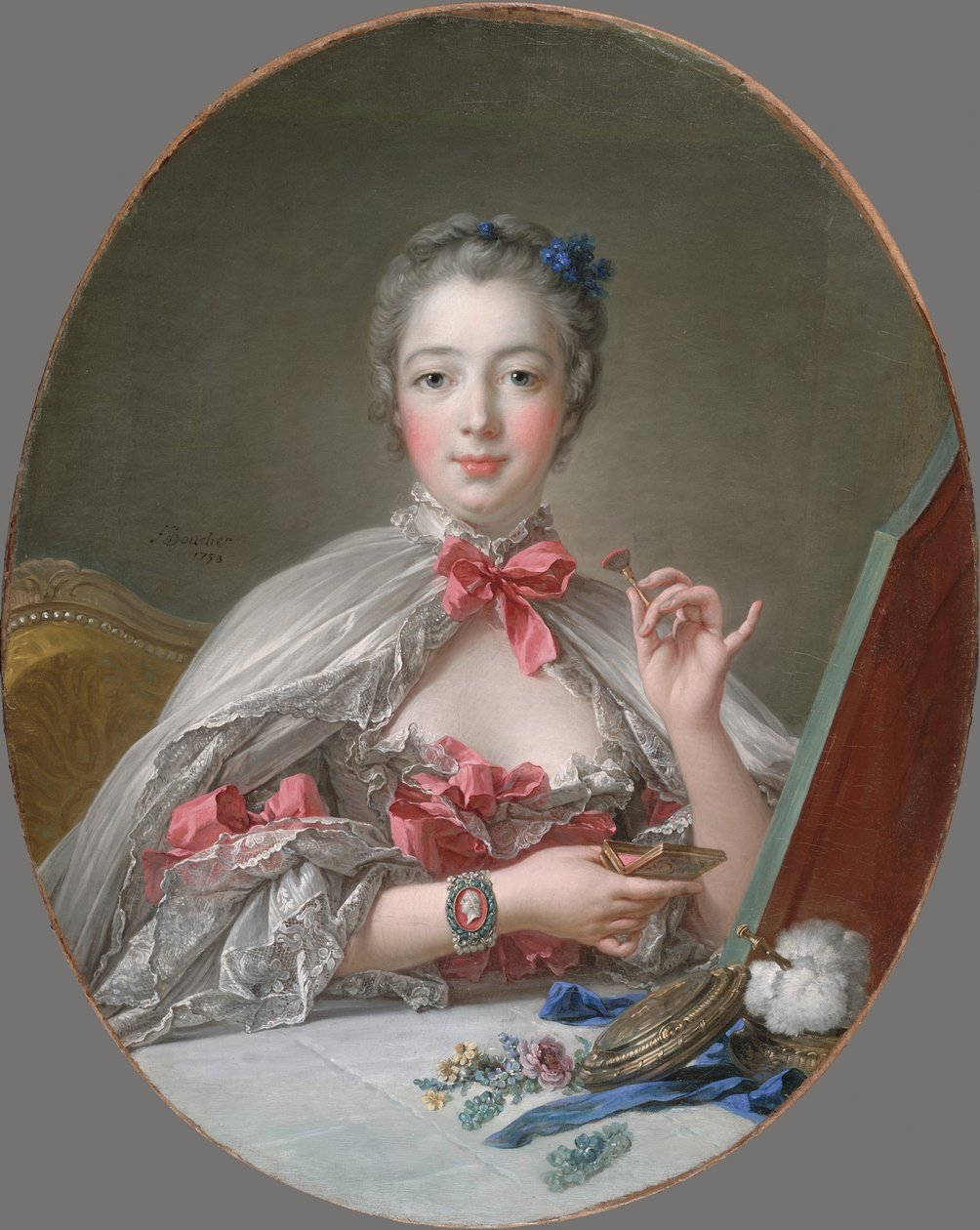 Jeanne-Antoinette Poisson, Pompadourin markiisittaria tekijältä François Boucher